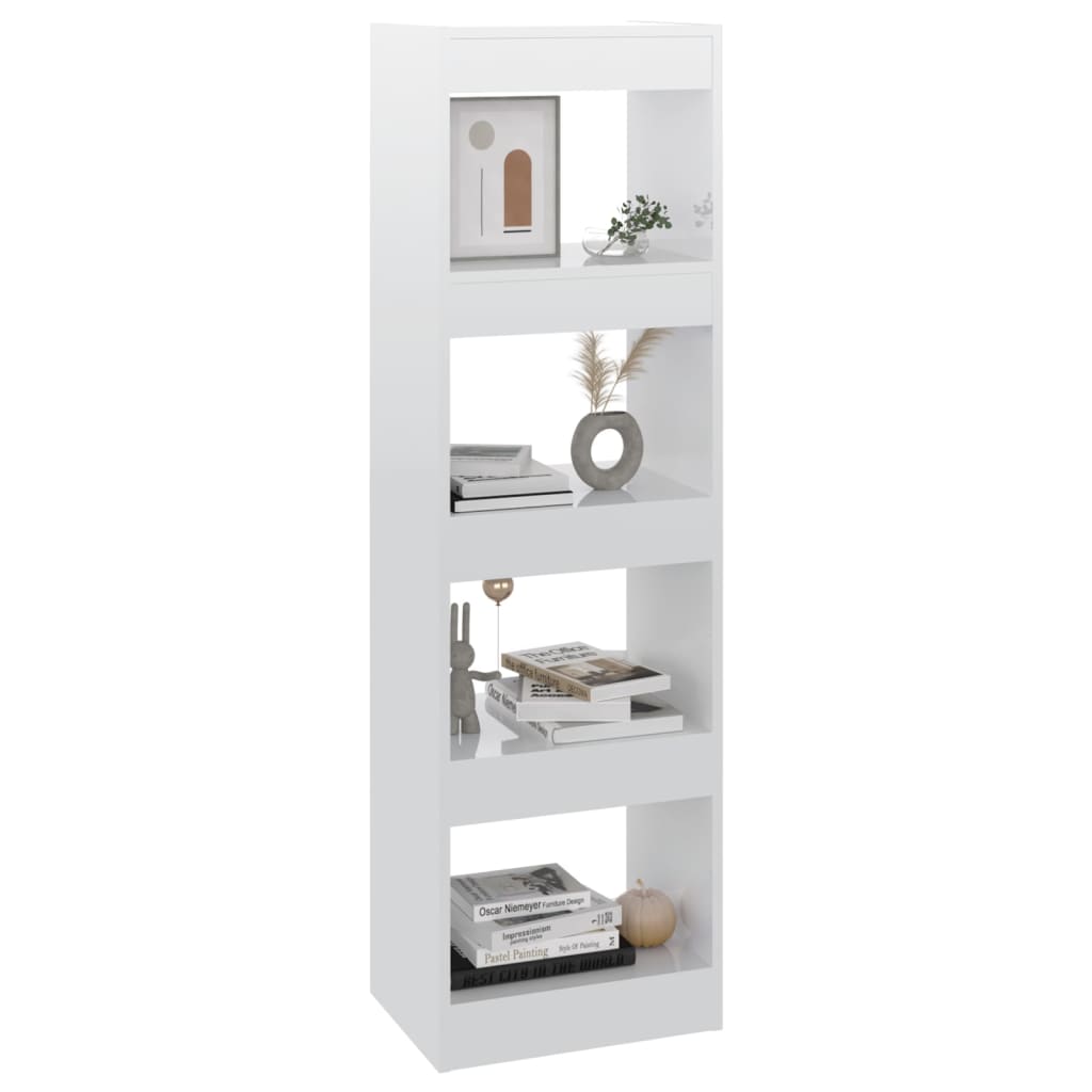 Libreria/Divisorio Bianco Lucido 40x30x135 cm 811625