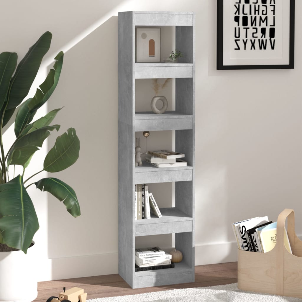 Libreria/Divisorio Grigio Cemento 40x30x166 cm cod mxl 9869