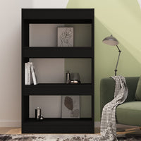 Libreria/Divisorio Nero 60x30x103 cm in Truciolato 811656