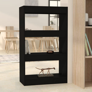 Libreria/Divisorio Nero 60x30x103 cm in Truciolato 811656