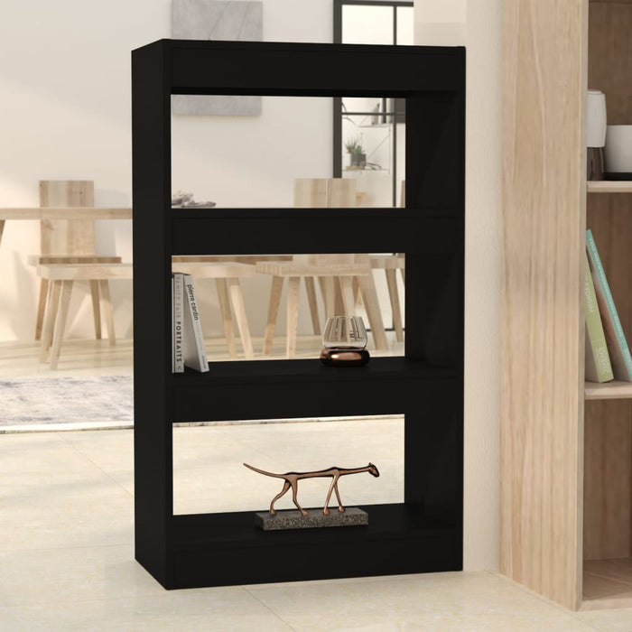 Libreria/Divisorio Nero 60x30x103 cm in Truciolato 811656