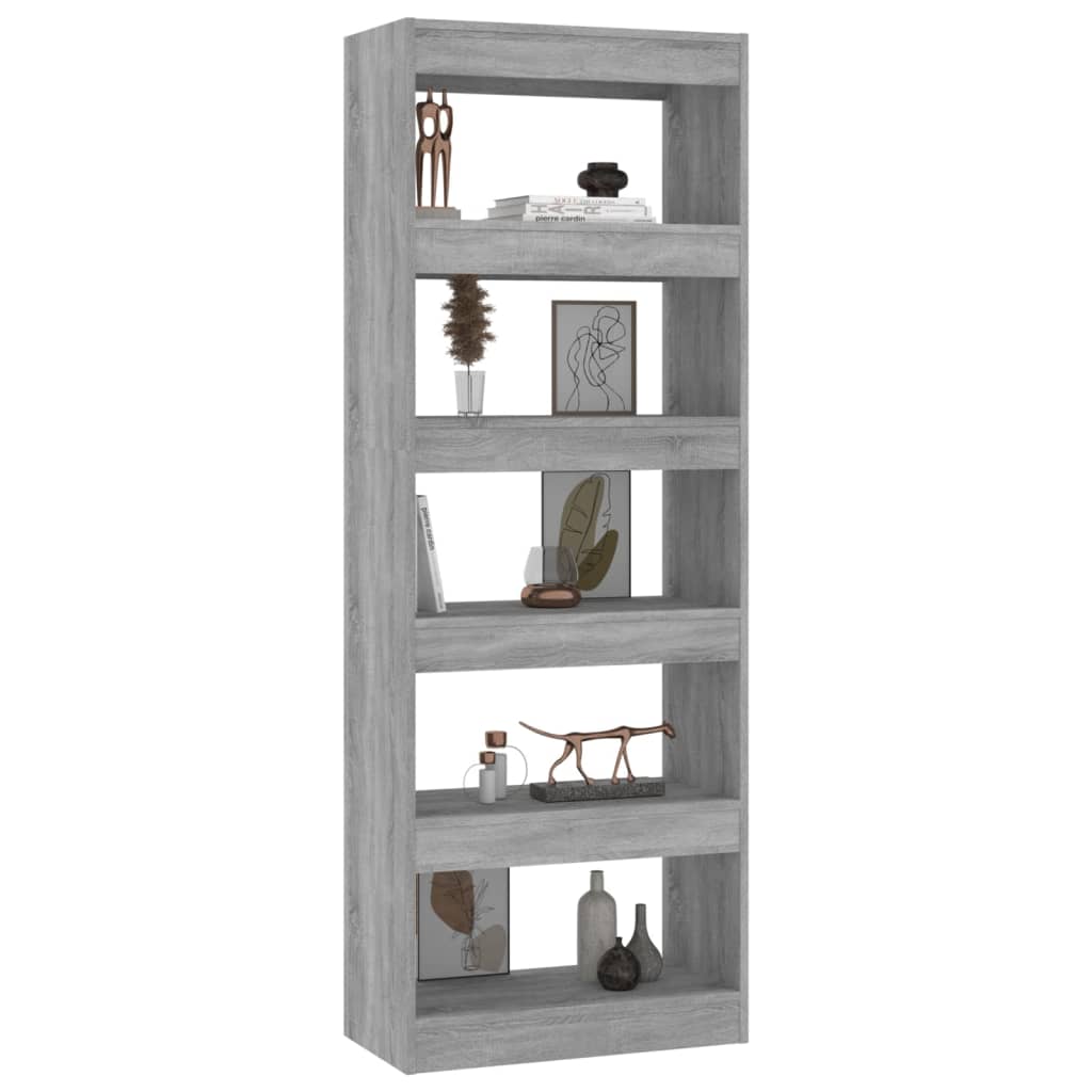 Libreria/Divisorio Grigio Cemento 60x30x166 cm in Truciolato