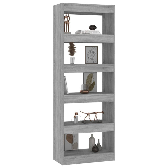 Libreria/Divisorio Grigio Cemento 60x30x166 cm in Truciolato