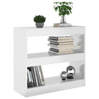 Libreria/Divisorio Bianco Lucido 80x30x72 cm 811697