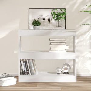 Libreria/Divisorio Bianco Lucido 80x30x72 cm 811697