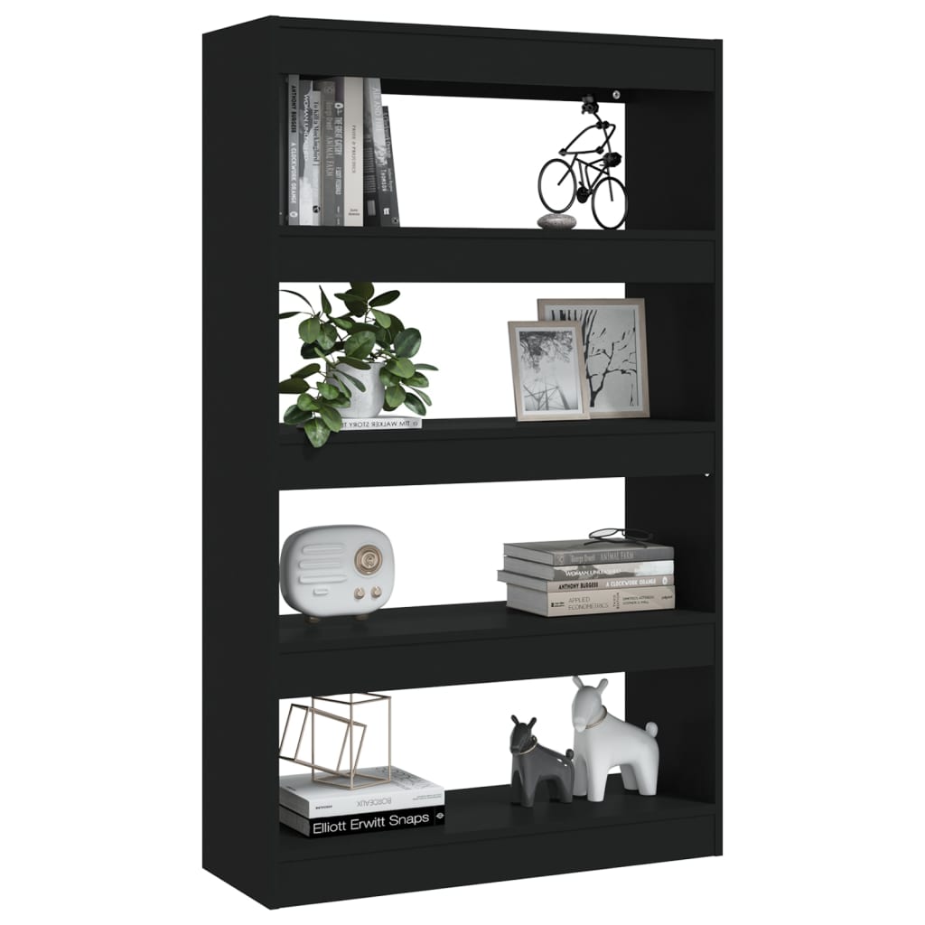 Libreria/Divisorio Nero 80x30x135 cm in Truciolato 811710