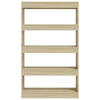 Libreria/Divisorio Rovere Sonoma 80x30x135 cm in Truciolato