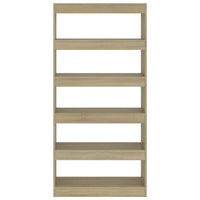 Libreria/Divisorio Rovere Sonoma 80x30x166 cm in Truciolato