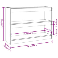 Libreria/Divisorio Bianco 100x30x72 cm cod mxl 60392