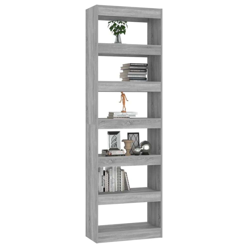 Libreria/Divisorio Grigio Sonoma 60x30x198 cm 813612
