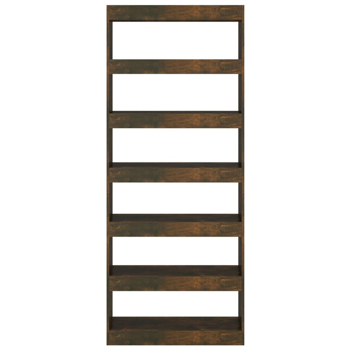 Libreria/Divisorio Rovere Fumo 80x30x198 cm in Truciolato 813626