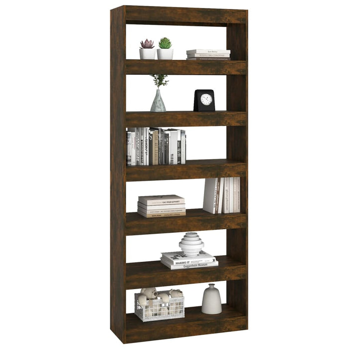 Libreria/Divisorio Rovere Fumo 80x30x198 cm in Truciolato 813626