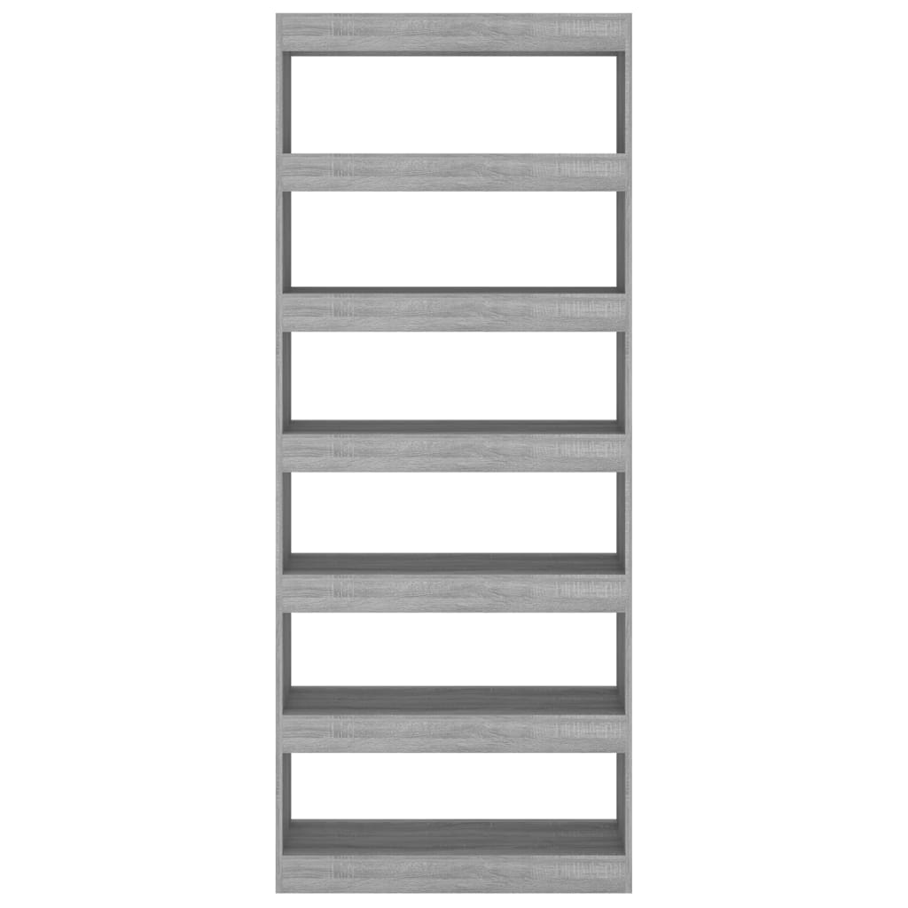 Libreria/Divisorio Grigio Sonoma 80x30x198 cm in Truciolato