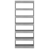 Libreria/Divisorio Grigio Sonoma 80x30x198 cm in Truciolato