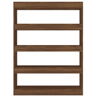 Libreria/Divisorio Rovere Marrone 100x30x135 cm 813637