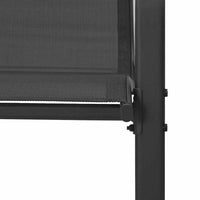 Sedie da Giardino Impilabili 6 pz in Tessuto Textilene Nero 318783