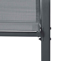 Sedie da Giardino Impilabili 6 pz in Tessuto Textilene Grigio 318784