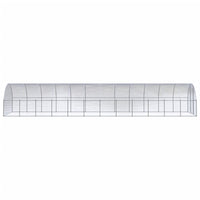 Gabbia per Polli da Esterno 3x12x2 m in Acciaio Zincato