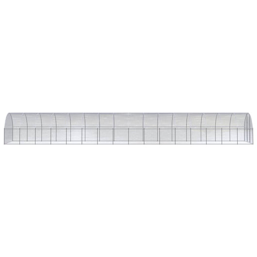 Gabbia per Polli da Esterno 3x16x2 m in Acciaio Zincato 3095469