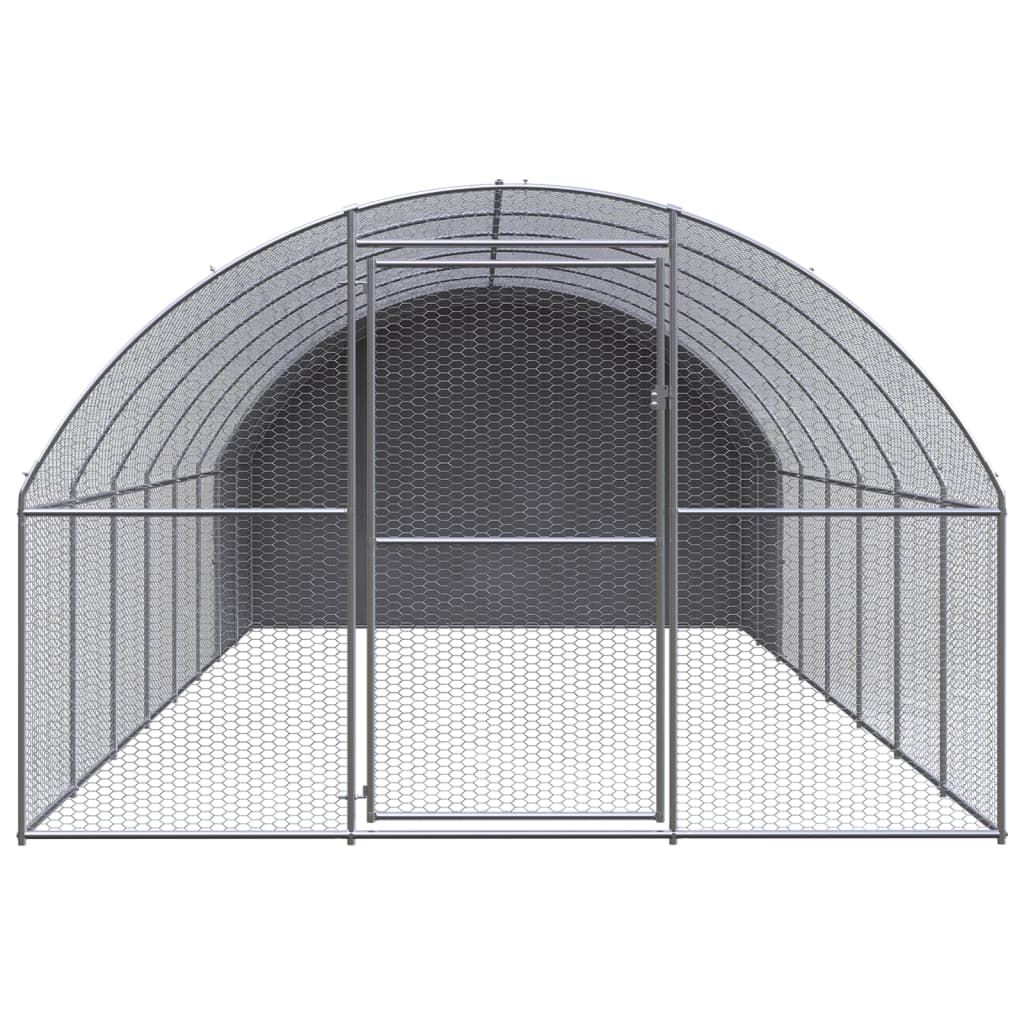 Pollaio per Esterni 3x8x2 m in Acciaio Zincato cod mxl 55879