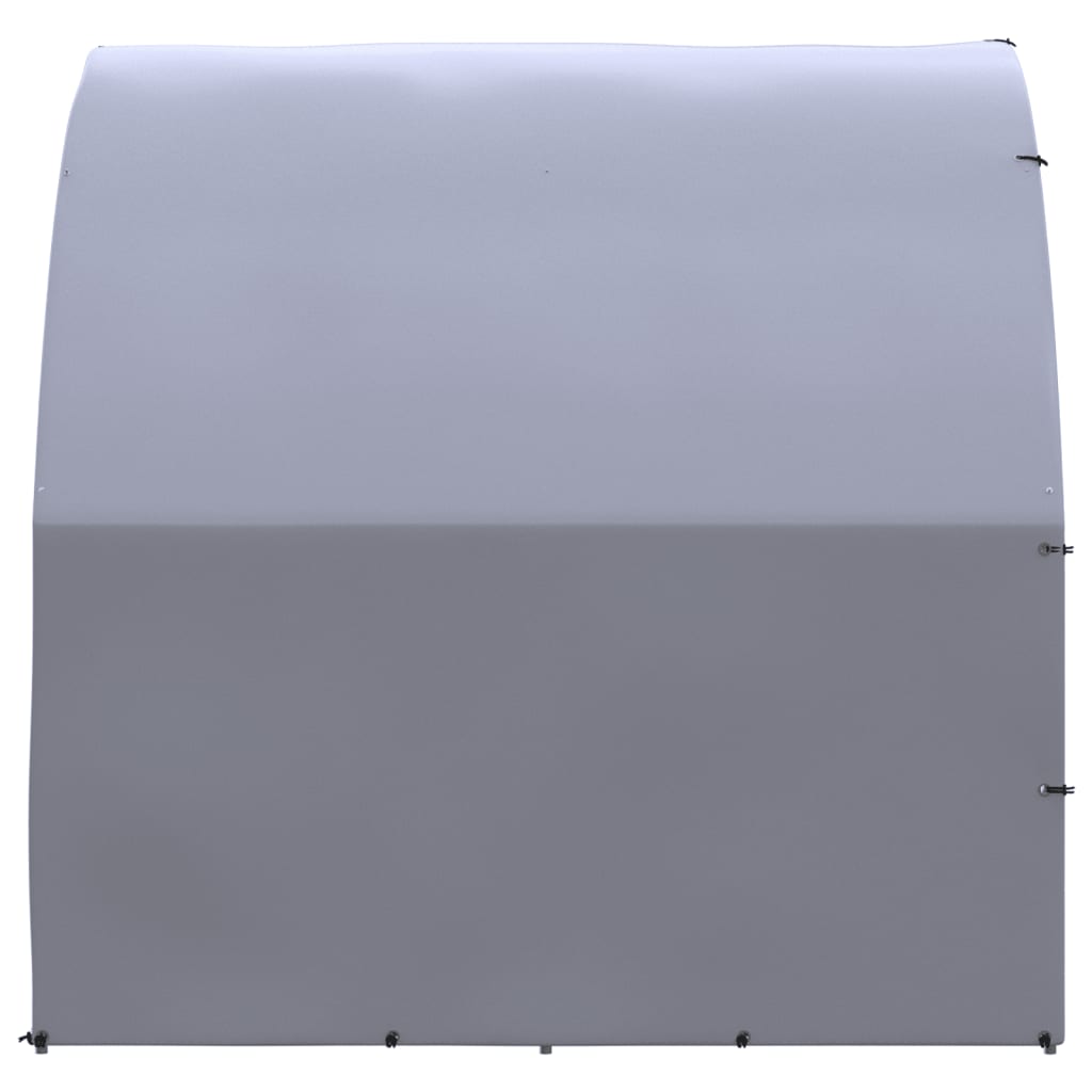 Recinto per pollaio in acciaio zincato per galline all'aperto 3 x 12 x 2 m Argento 02_0043999