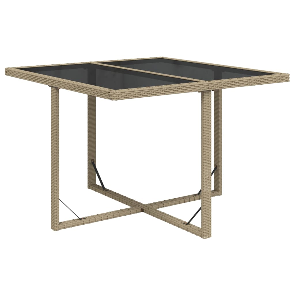 Set da Pranzo da Giardino 9 pz con Cuscini in Polyrattan Beige 3095516