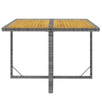 Set da Pranzo da Giardino 5 pz con Cuscini in Polyrattan Grigio 3095524