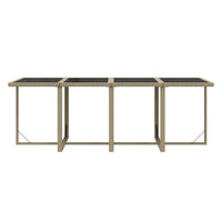 Set da Pranzo da Giardino 9 pz con Cuscini in Polyrattan Beige 3095569