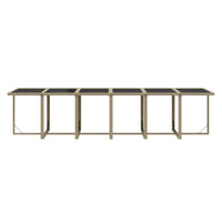 Set da Pranzo per Giardino 17pz con Cuscini in Polyrattan Beige 3095624