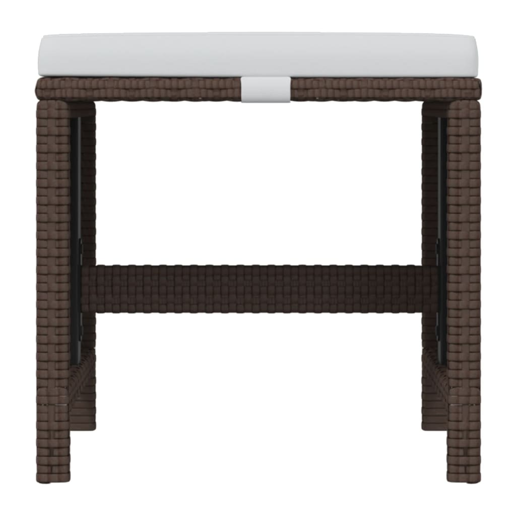 Set da Pranzo per Giardino 21pz con Cuscini in Polyrattan Beige 3095676