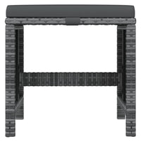 Set da Pranzo per Giardino 21 pz con Cuscini Polyrattan Grigio 3095688