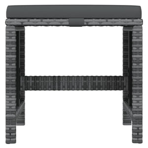 Set da Pranzo per Giardino 21 pz con Cuscini Polyrattan Grigio 3095688