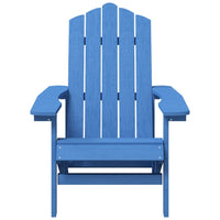 Sedie da Giardino Adirondack 2 pz in HDPE Blu Acqua 3095695