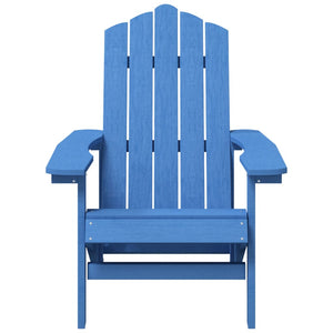 Sedie da Giardino Adirondack 2 pz in HDPE Blu Acqua 3095695