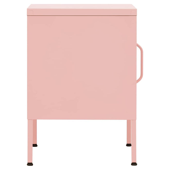 Comodini 2 pz Rosa 35x35x51 cm in Acciaio 3095209