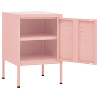 Comodini 2 pz Rosa 35x35x51 cm in Acciaio 3095209