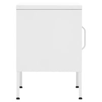 Comodini 2 pz Bianchi 35x35x51 cm in Acciaio 3095213