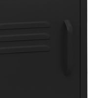 Comodini 2 pz Neri 35x35x51 cm in Acciaio 3095221