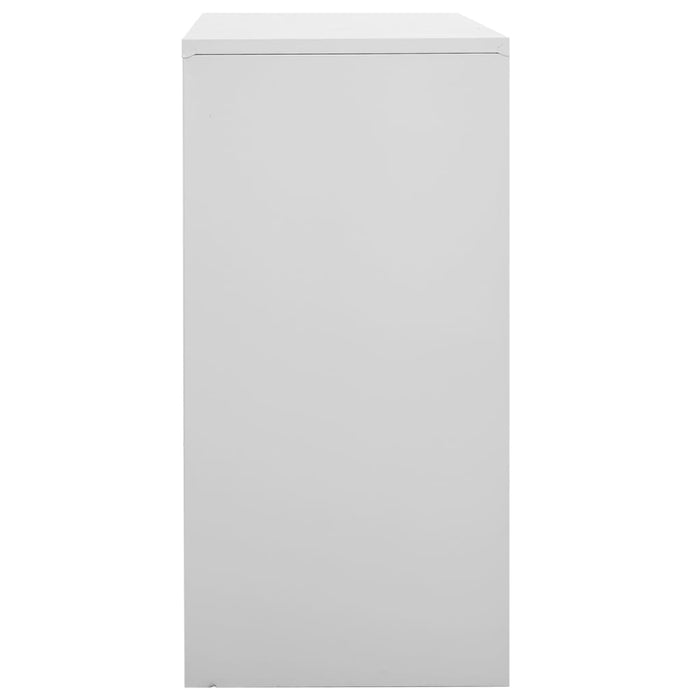 Armadietti con Chiave 5 pz Grigio Chiaro 90x45x92,5 cm Acciaio 3095235