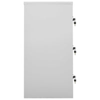 Armadietti Chiavi 2pz Grigio Chiaro Rosso 90x45x92,5cm Acciaio 3095241