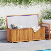 Cassa da Giardino 150x50x55 cm in Legno Massello di Teak 318733