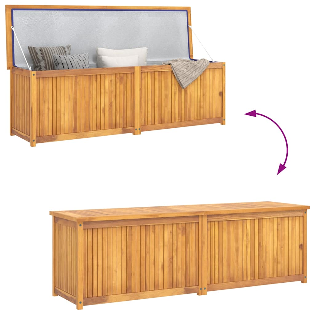 Cassa da Giardino 175x50x55 cm in Legno Massello di Teak cod mxl 71263