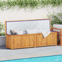 Cassa da Giardino 200x50x55 cm in Legno Massello di Teak 318735
