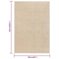 Tappeto a Pelo Corto 160x230 cm Beige cod mxl 62154