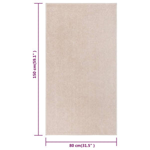 Tappeto a Pelo Corto 80x150 cm Beige Scuro cod mxl 64634