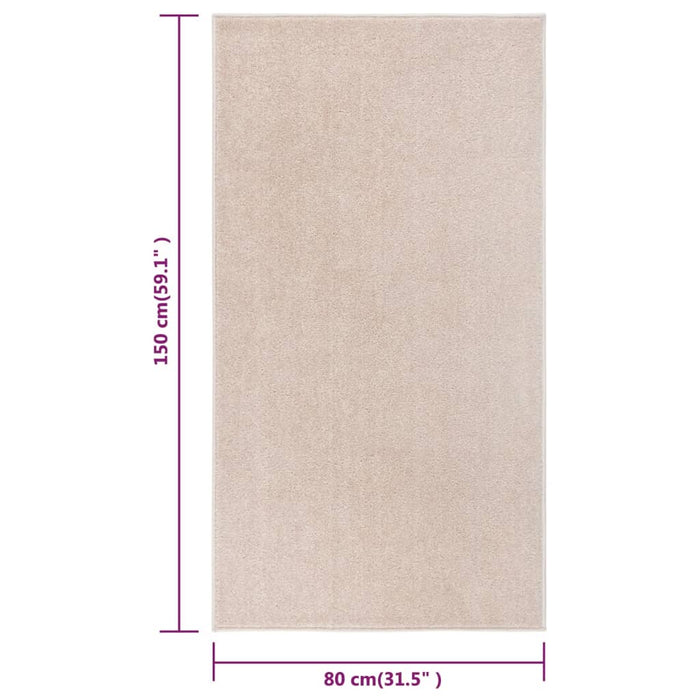 Tappeto a Pelo Corto 80x150 cm Beige Scuro cod mxl 64634