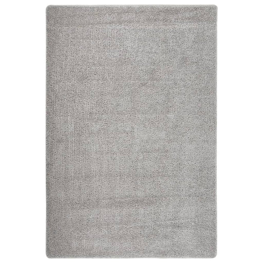 Tappeto Shaggy Grigio Chiaro 140x200 cm Antiscivolocod mxl 80378