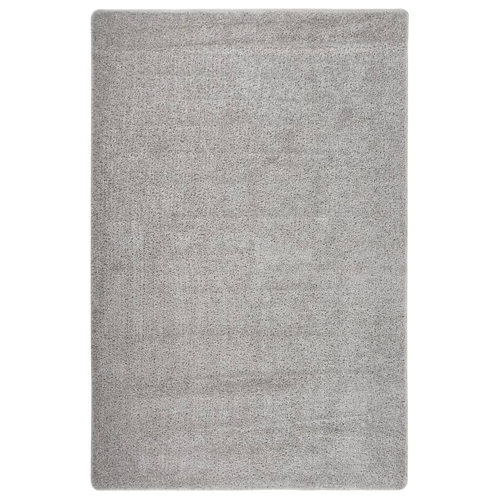 Tappeto Shaggy Grigio Chiaro 200x290 cm Antiscivolo cod mxl 74330