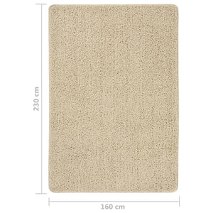 Tappeto Shaggy Crema 160x230 cm Antiscivolo cod mxl 76433