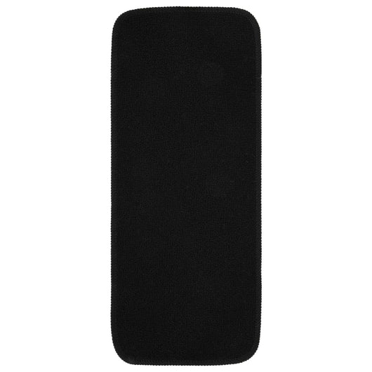 Tappetini per Scale 15 pz 60x25cm Neri Antiscivolo Rettangolari 340392